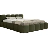 Selsey Polsterbett 200x200 cm, wasserabweisende Chenille, Olive -