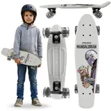 Star Wars Skateboard STAR WARS The Mandalorian Kinder Skateboard 55 cm, rutschfest