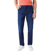 Wrangler Texas Slim fit Jeans in Dunkelblau-W32 / L30