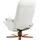 Beliani Massagesessel RELAXPRO Kunstleder 68 x 98 x 68 cm Cremeweiß mit Fußstütze und Heizfunktion