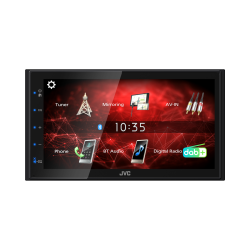 JVC KW-M27DBT Doppel-DIN Digital Media Receiver mit geringer Einbautiefe