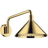 Hansgrohe Axor Kopfbrause mit Brausearm polished gold optic