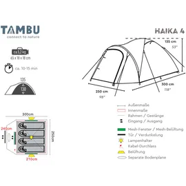 tambu Haika Blau/Orange