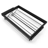 Emuca Metall, Schwarz, Metall, 77.5x15x52.5 cm, Garderobe, Schuhaufbewahrung, Schuhschränke