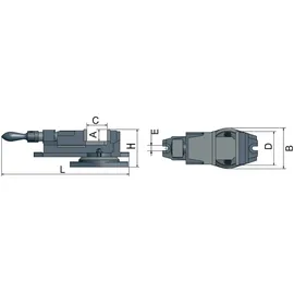 Optimum Maschinenschraubstock Metall