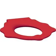 Geberit Bambini WC-Sitzring 573373000 mit Stützfunktion, Schildkrötendesign, rubinrot