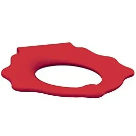 Geberit Bambini WC-Sitzring 573373000 mit Stützfunktion, Schildkrötendesign, rubinrot