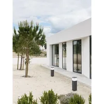 Nova Luce Ferron Außenpollerleuchte Dunkelgrau IP65