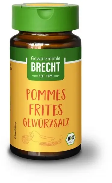 Brecht Pommes-Frites Gewürzsalz im Glas bio