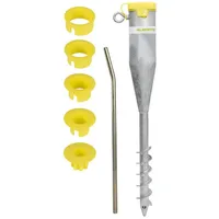 GAH Alberts Einschraub-Bodenhülse 560 mm Grau/Stahl