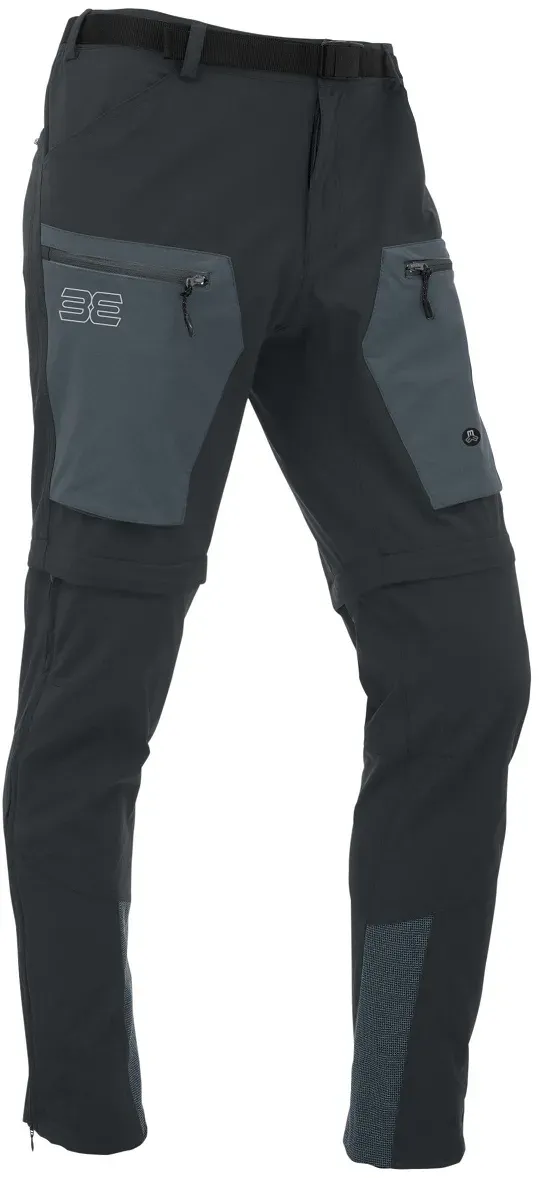 Maul Wander-Trekkinghose Eiger 2XT Zipp-Off 2023 (lange Hose und Bermudas in einem) caviarugrau Herren