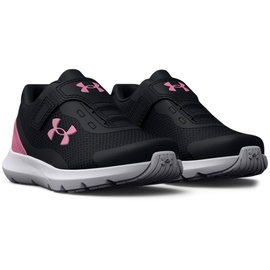 Under Armour Girls' Infant UA Surge 3 AC Running Shoes black -flamingo flamingo (001-631) 9K
