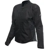 Dainese Avro 5 Tex Jacket Wmn, Textil-Motorradjacke, mit Protektoren, Frau, Schwarz/Schwarz/Schwarz, 54