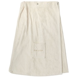 grace grand spa Sauna-Sarong mit praktischen Druckknöpfen One Size / Natur 