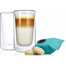 BLOMUS NERO Thermo-Latte Macchiato Glas 0,32 l 2 St.