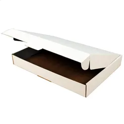 50 Stück Maxibriefkarton Faltkarton weiß 350 x 250 x 50 mm Außenmaß
