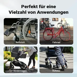 Wiltec Rollstuhlrampe faltbar 150 cm 270 kg Gehhilfe Aluminium silber