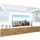 Belini Wohnwand Vollausstattung Wohnzimmer-set Moderne Schrankwand mit Led-beleuchtung Anbauwand Tv-schrank Weiß/eiche Wotan