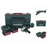 Metabo W 18 L BL 9-125 Akku Winkelschleifer 18 V 125 mm Brushless + 2x Akku 5,5 Ah + Ladegerät + metaBOX