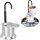 Asixxsix Moka Topf 50 ml 1 Tasse Aluminium
