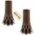 GarPet 2x Grabvase mit Sockel Gewicht Friedhofvase Blumenvase Friedhof bronze 1,3 L Frostsicher