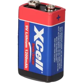 XCell Lithium 9V Block Hochleistungs-Batterien für Rauchmelder 4 St.
