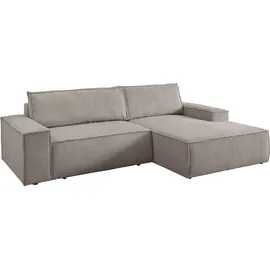 OTTO home Eckcouch Cord 2-Sitzer Grau