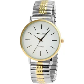 Excellanc Damenuhr Edelstahl Armbanduhr bicolor Analog Quartzwerk Excellanc 1700036-003