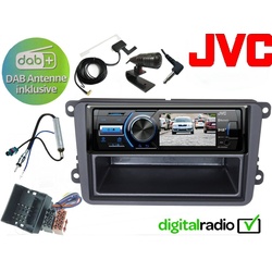 DSX »JVC TFT Bluetooth DAB+ USB Radio für New Beetle« Autoradio (Digitalradio (DAB), 45 W)