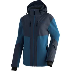 Skijacke MAIER SPORTS "Pinilla", Damen, Gr. 40, blau (mittelblau), 90% Polyester, 10% Elasthan, Rundhals, Langarm, Jacken, atmungsaktive Damen Ski-Jacke, wasserdichte und winddichte Winterjacke