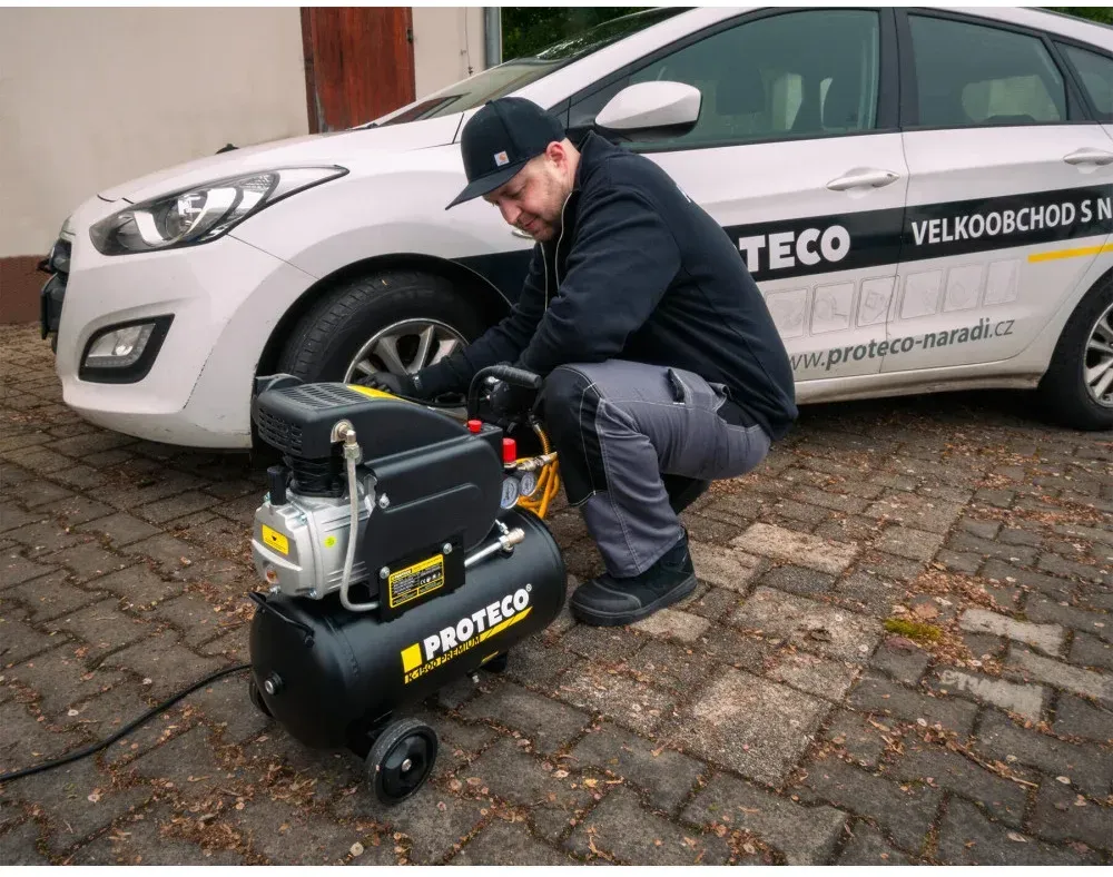 Proteco Kompressor 1,5 kW PREMIUM, Behälter 24 L