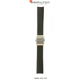 Hamilton Silikon/Kautschuk Khaki Aviation Band-set Kautschuk-schwarz-20/18 H691.765.107 - schwarz