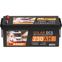 Solarbatterie 12V 230Ah EXAKT DCS Wohnmobil Versorgung Boot Batterie 220Ah 200Ah