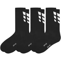 Erima 3 Wings Socks 3Pack schwarz 31-34