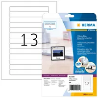 Herma Etiketten Video, 147.3x20mm, weiß, matt, 25 Blatt (325