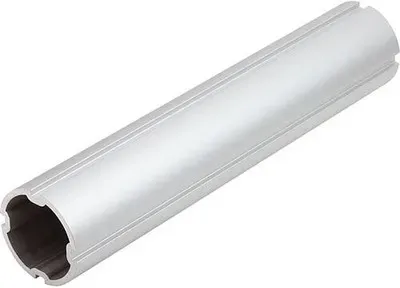 RUNDROHR MIT NUT D=30, L=2000, ALUMINIUM ELOXIERT