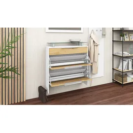 borchardt Möbel Oliva 89 x 96 x 24 cm hängend / weiß matt