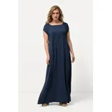 Ulla Popken Maxikleid A-Linie Blau 46/48