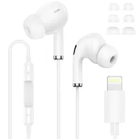 iPhone Kopfhörer mit Kabel, In Ear Kabelkopfhörer für iPhone mit Mikrofon und Lautstärkeregler, HiFi Audio Stereo Apple Kopfhörer Lightning für iPhone 14/13/12/11/XR/XS/X/8/7/SE/Pro/Pro Max