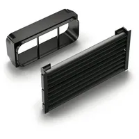 Naber Prime 150 Sockel-Lüftungsgitter Set flow eckig, schwarz matt