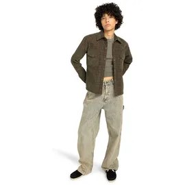 Element Langarmshirt "Westward Corduroy", Damen, Gr. L, corduroy checks, Obermaterial: 50% Walkfrottier, 28% Microfaser, 20% Walkfrottier, 2% Elasthan., Shirts Langarmshirt