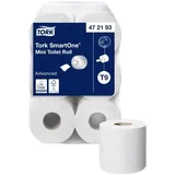 SmartOne Toilettenpapier weiss 2-lagig T9, 12 Rollen je 620 Blatt