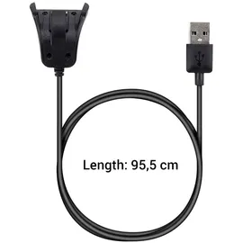 kwmobile Watch Ersatz-USB-Ladekabel für Adventurer Runner2 Spark3 3,3 Fuß Schwarz