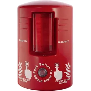 B-Safety Top-Alarm Rot inkl. Wandmontage