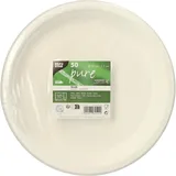 Papstar Zuckerrohr Teller ungeteilt Ø 26 cm 50 St. Weiß