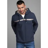 Bruno Banani Sweatjacke moderner Brustprint, Gr. M (48/50), marine, , 77405318-M
