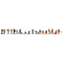 XL-Set Bei der Arbeit 18 Figuren Modell von Noch 1:87