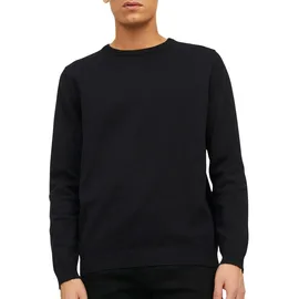 JACK & JONES Dünner Langarm Strickpullover Rundhals, Basic Sweater Shirt Jumper JJEBASIC