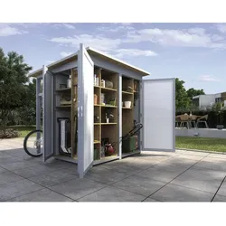 WEKA Gartenhaus, 200 cm x 200 cm, Holz, grau