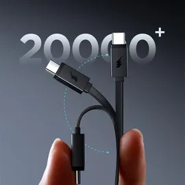 Joyroom JR-PR1 10000mAh 22.5W Powerbank mit integriertem einziehbarem USB-C-Kabel - Schwarz